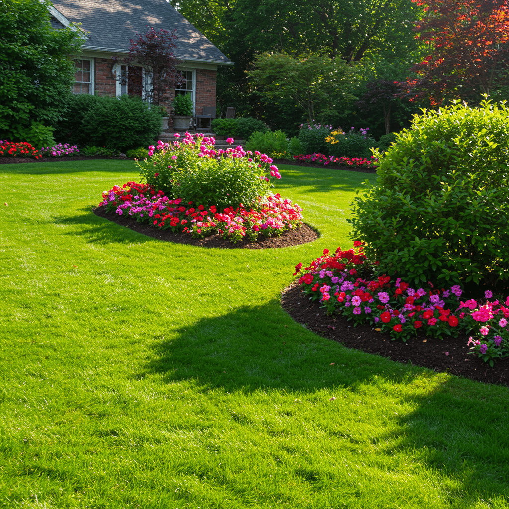 Professional landscape design and installation in Greenwood, IN from Pristine Green Lawn Care & Landscaping